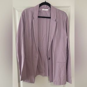 Purple Linen Blazer
